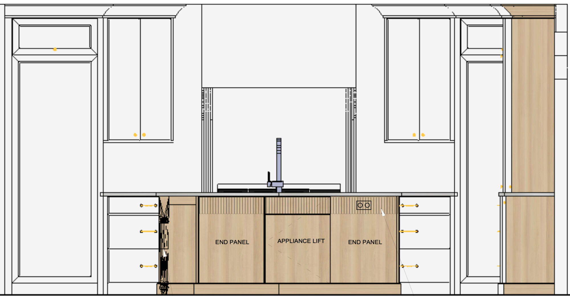 Kitchen Remodel Plans and Renderings